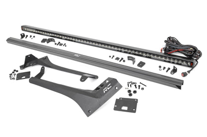 Rough Country 80065 LED Light Kit | Windshield | 50" Spectrum Single Row | Jeep Gladiator JT/Wrangler JL (18-25)