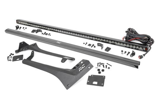 Rough Country 80065 LED Light Kit | Windshield | 50" Spectrum Single Row | Jeep Gladiator JT/Wrangler JL (18-25)