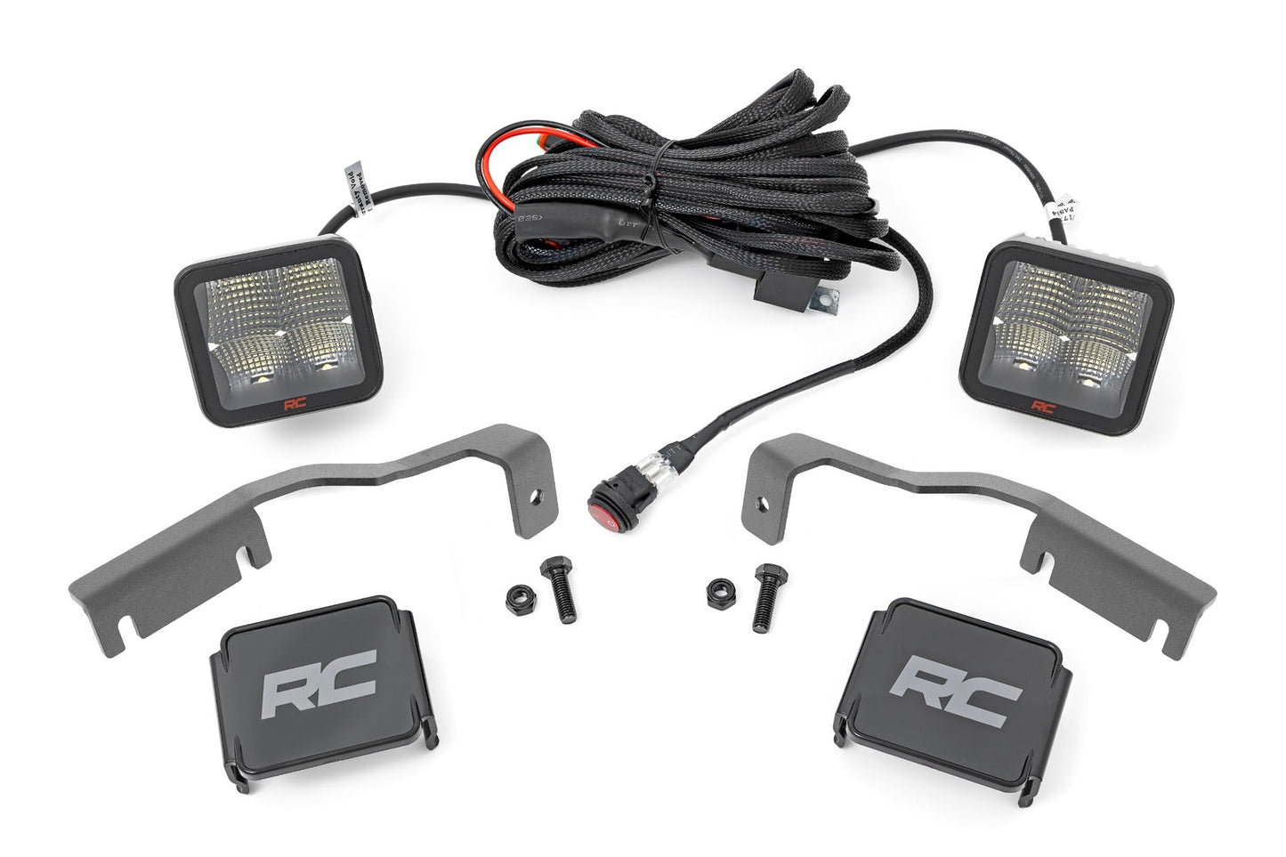 Rough Country 81064 LED Light Kit | Ditch Mount | 2" Spectrum Pair | Spot | Nissan Frontier (22-25)
