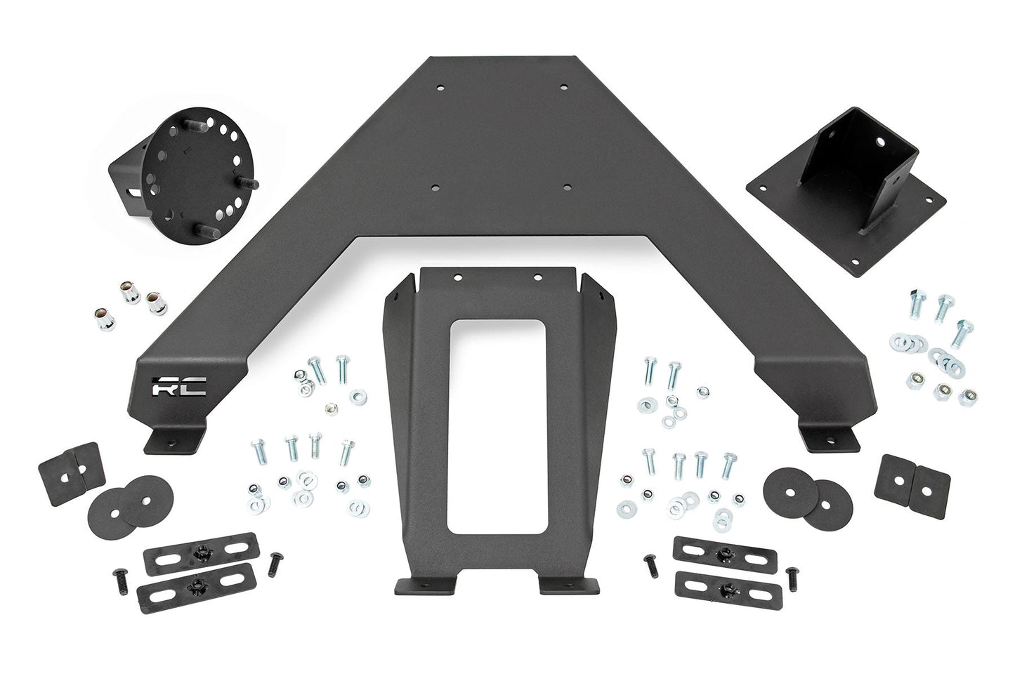 Rough Country 73110 Bed Mount Spare Tire Carrier | Universal (5x5.5 6x5.5 6x135 & 5x5.0 Bolt Patterns)