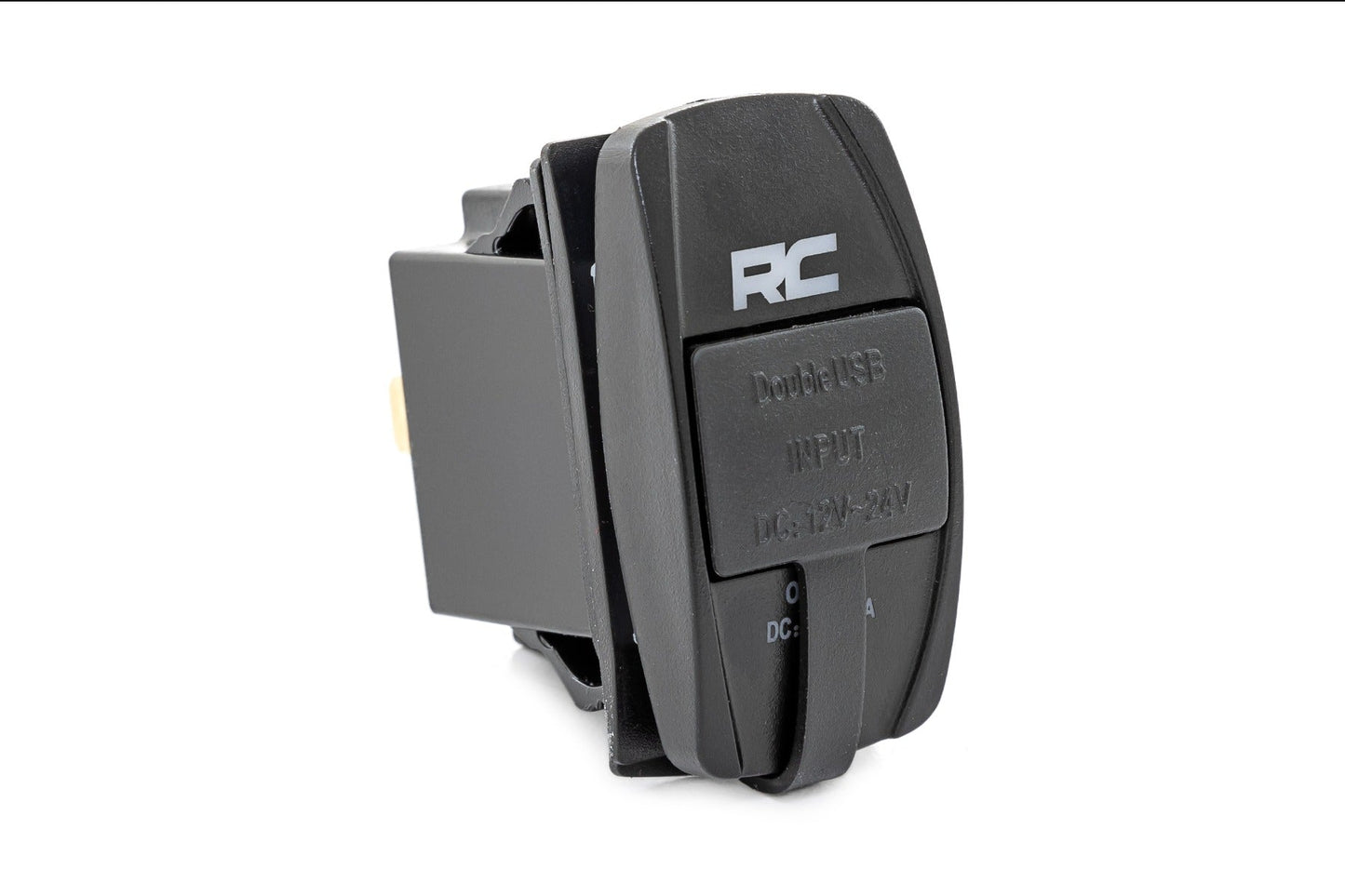 Rough Country 709USB USB Switch Insert | 2x1 with Logo | Blue Back Light