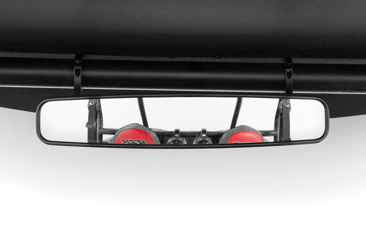 Rough Country 99005 UTV Rear View Mirror | Convex | 17" x 3" | 1.75" Mount