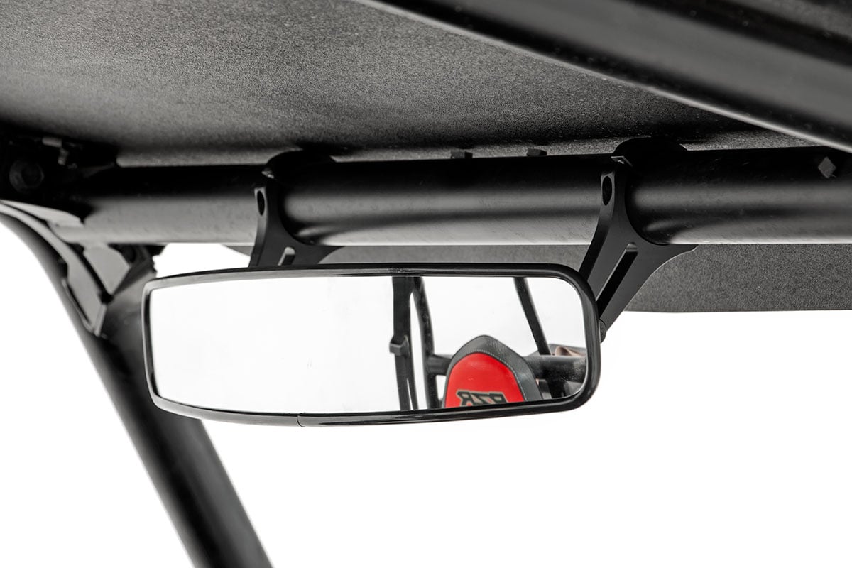 Rough Country 99005 UTV Rear View Mirror | Convex | 17" x 3" | 1.75" Mount