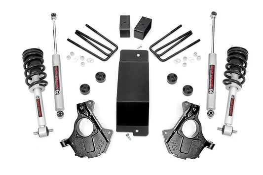 Rough Country 12132 3.5 Inch Lift Kit | Alu/Stamp Steel LCA | N3 Strut | Chevy/GMC 1500 (14-18 & Classic)