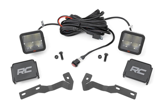 Rough Country 81080 LED Light Kit | Ditch Mount | 2" Spectrum Pair | Spot | Toyota Tacoma (16-23)