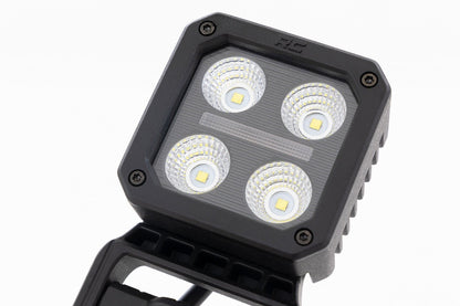 Rough Country 70802 Black Series LED Light Pair | 2 Inch | Flood | Swivel Mount