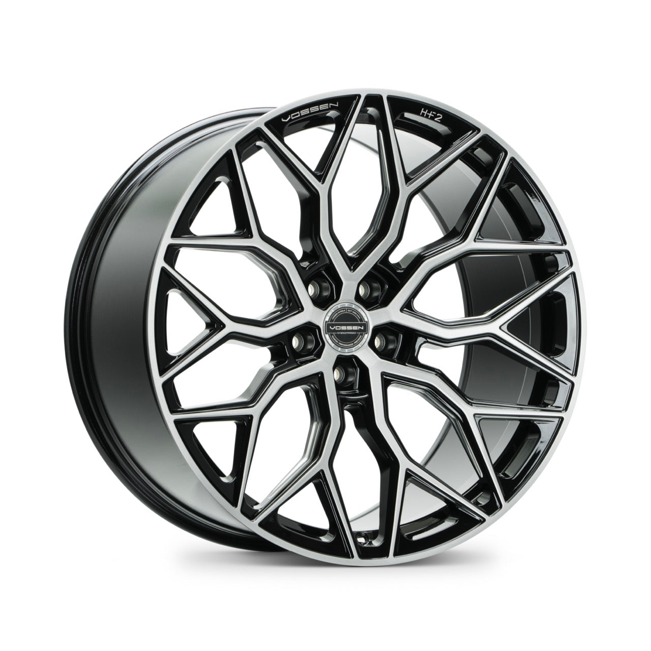 Vossen HF2 Brushed Gloss Black Wheel (19X8.5 5X114.3 ET +32 FLAT)