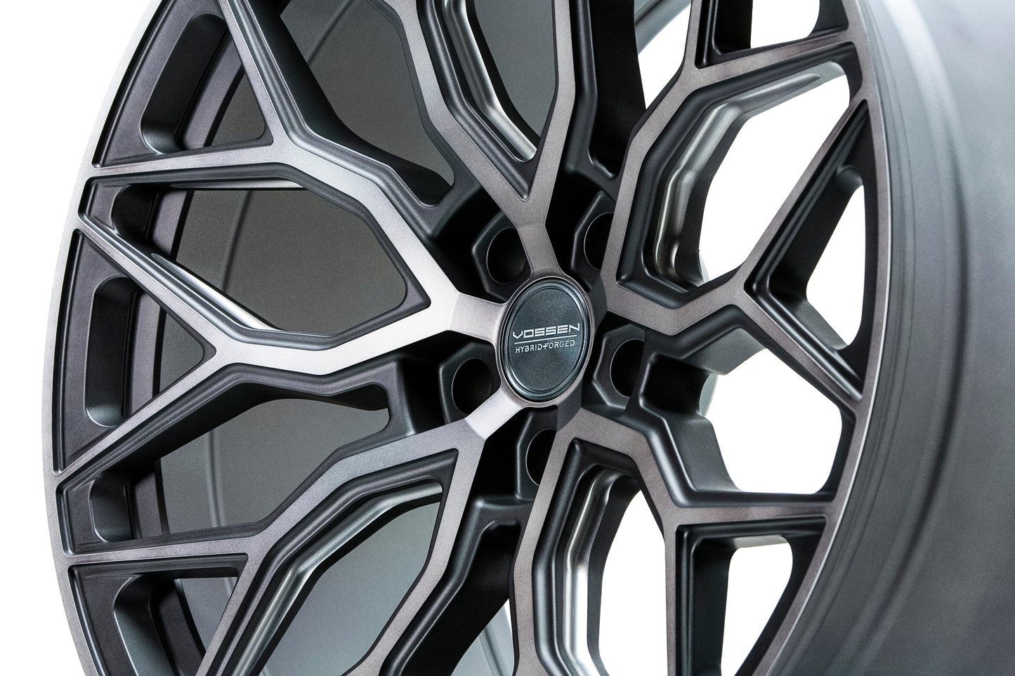 Vossen HF2 Tinted Matte Gunmetal Wheel (22X12 5X120 ET +25 SUPER DEEP)