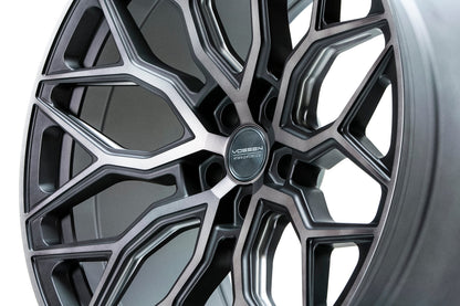 Vossen HF2 Tinted Matte Gunmetal Wheel (21X10.5 5X112 ET +42 DEEP)