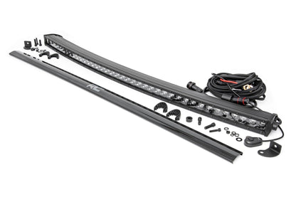 Rough Country 72740BL 40 Inch Black Series LED Light Bar | Curved | Single Row