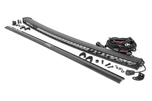 Rough Country 72740BL 40 Inch Black Series LED Light Bar | Curved | Single Row