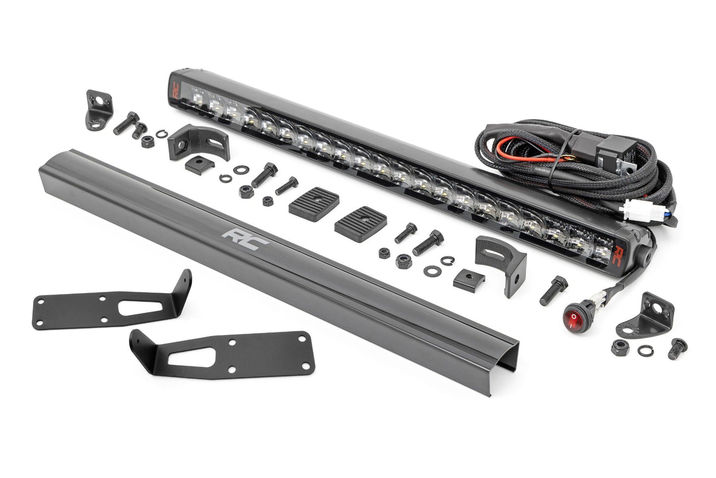 Rough Country 80568 LED Light Kit | Bumper Mount | 20" Spectrum Single Row | Ram 2500/3500 (10-18)