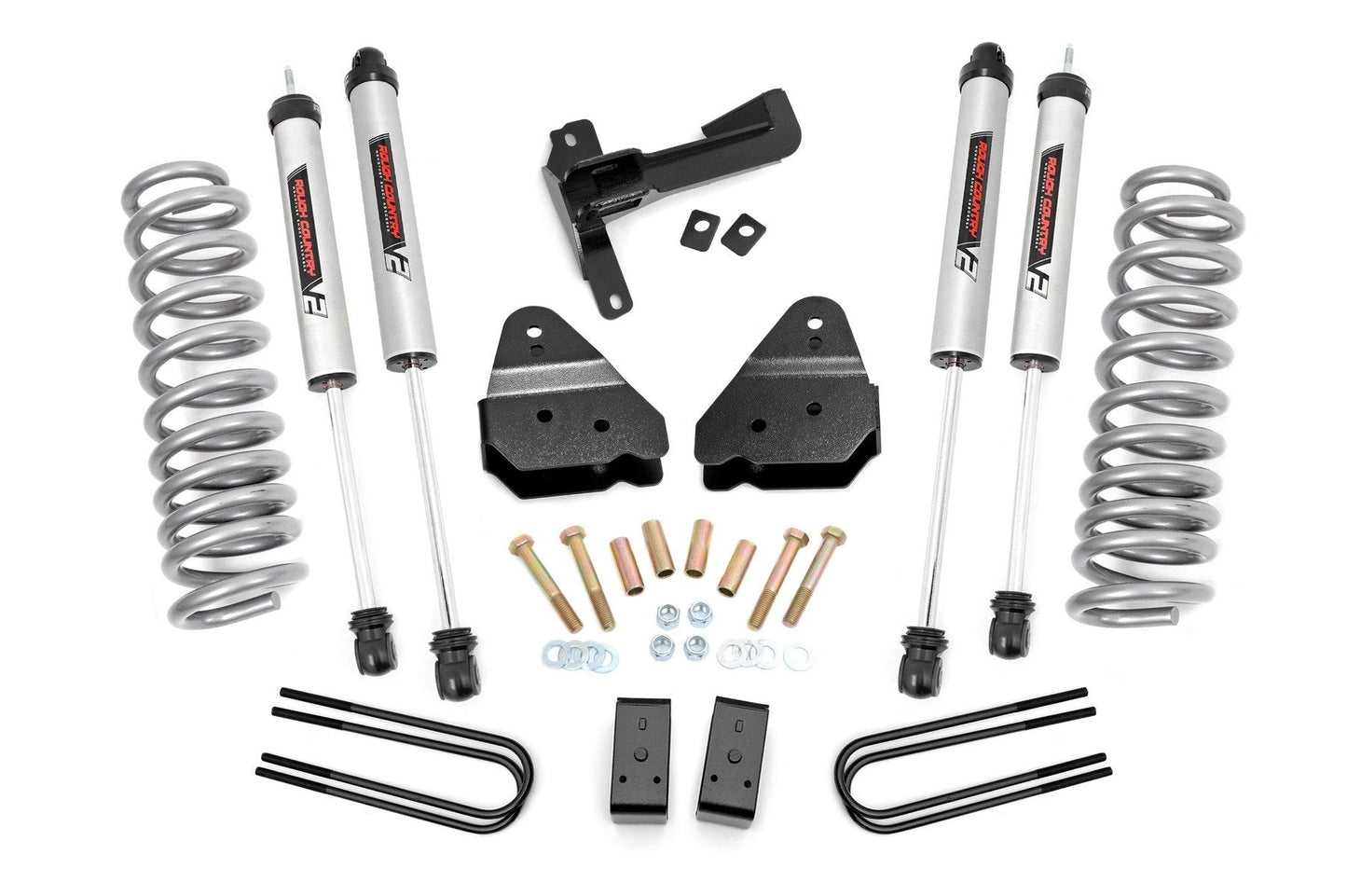 Rough Country 50271 3 Inch Lift Kit | V2 | Front Diesel Coils | Ford F-250 Super Duty 4WD (17-22)