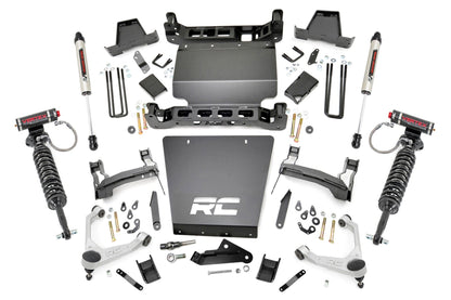 Rough Country 11657 7 Inch Stamped Steel LCA Lift Kit | Forged UCA | Bracket | Vertex/V2 Shks | Chevy/GMC 1500 (16-18)