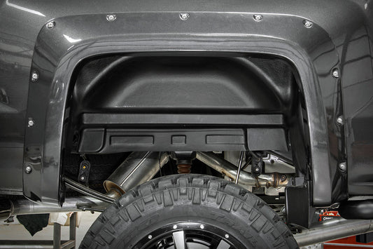 Rough Country 4214 Rear Wheel Well Liners | Chevy Silverado 1500 2WD/4WD (2014-2018 & Classic)
