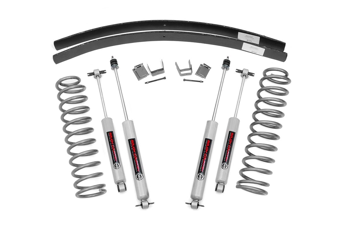 Rough Country 670N2 3 Inch Lift Kit | Rear AAL | Jeep Cherokee XJ 2WD/4WD (1984-2001)