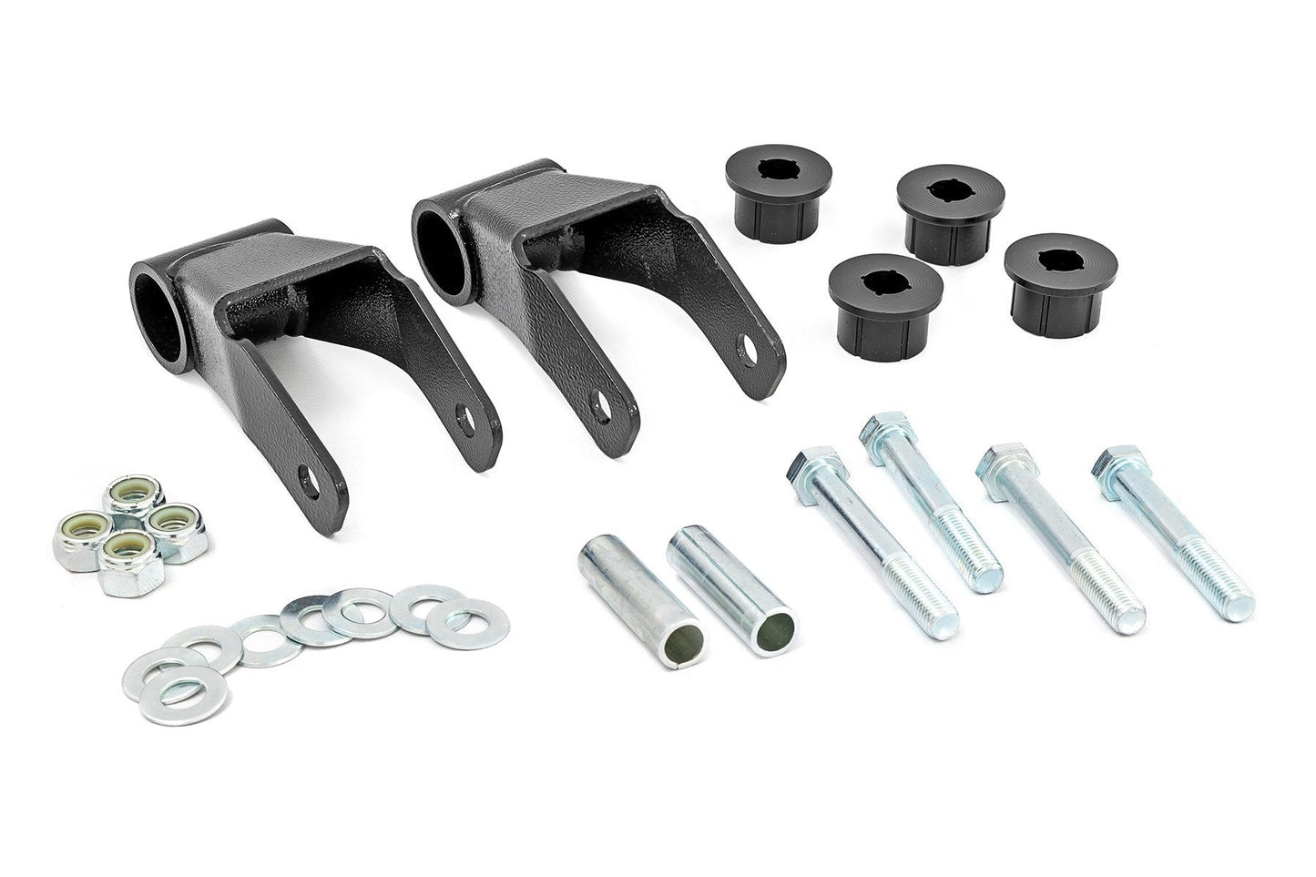 Rough Country 1104 Boomerang Lift Shackles | .75 Inch | Jeep Cherokee XJ 2WD/4WD (1984-2001)
