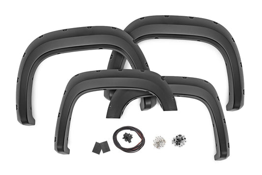 Rough Country F-G10717-GIW Pocket Fender Flares | 5'9" Bed | GIW Graystone | GMC Sierra 1500 (07-13)