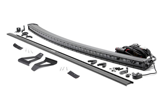 Rough Country 70075 LED Light Kit | Windshield Mount | 50" BLK Single Row | Jeep Cherokee XJ (84-01)
