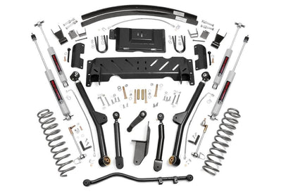 Rough Country 61622 4.5 Inch Lift Kit | Long Arm | AAL | NP242 | Jeep Cherokee XJ 4WD (1984-2001)