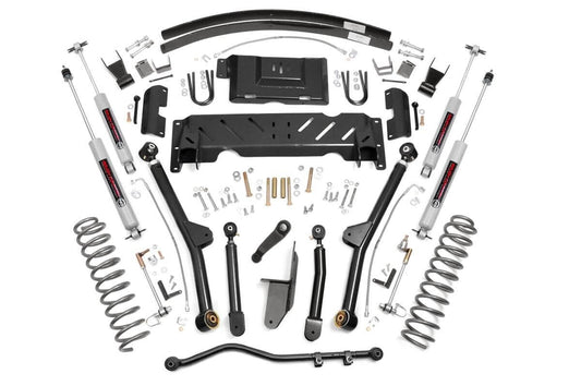 Rough Country 68922 4.5 Inch Lift Kit | Long Arm | RR AAL | NP231 | Jeep Cherokee XJ 4WD (84-01)