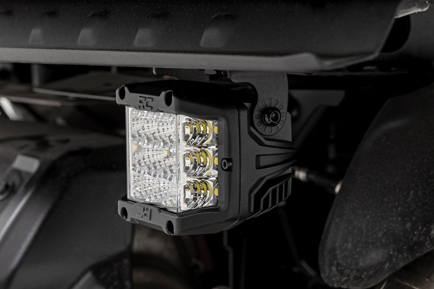 Rough Country 93190 LED Light | Under Bed Mount | 3" Chrome Pair | Wide Angle | Polaris XPEDITION ADV 5