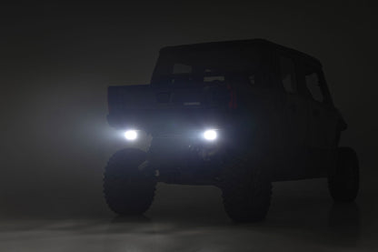 Rough Country 93188 LED Light | Under Bed Mount | 2" Black Pair | Flood | Polaris XPEDITION ADV 5