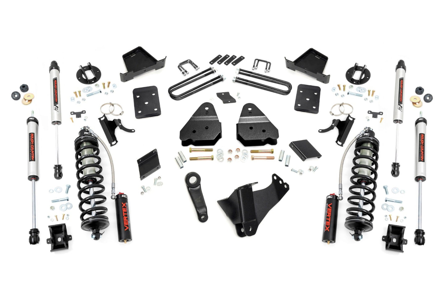 Rough Country 53058 4.5 Inch Lift Kit  |  No OVLD  |  C/O V2 | Ford F-250 Super Duty 4WD (11-14)