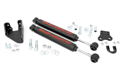 Rough Country 87307 Dual Steering Stabilizer | 4-6.5 Inch Lift | Jeep Wrangler YJ 4WD (1987-1995)