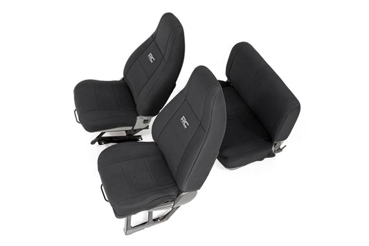 Rough Country 91008 Seat Covers | Front and Rear | Jeep Wrangler YJ 4WD (1987-1990)