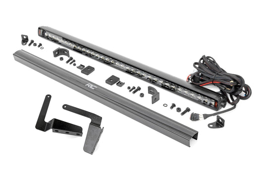 Rough Country 80657 LED Light Kit | Bumper Mount | 30" Spectrum Single Row | Toyota Tundra (14-21)