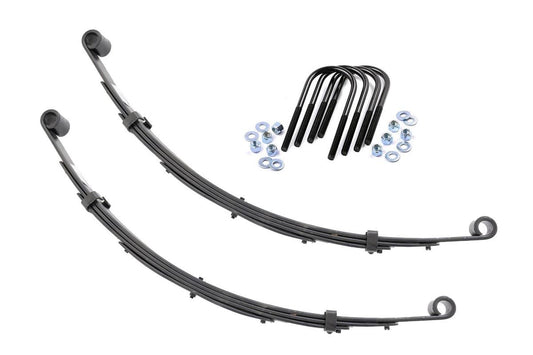 Rough Country 8004Kit Front Leaf Springs | 3" Lift | Pair | Jeep Grand Wagoneer/J10 Truck/J20 Truck/Wagoneer 4WD